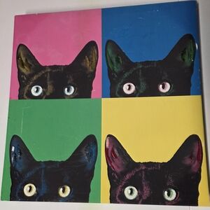 Cat Face Gallery Wall Art Canvas
